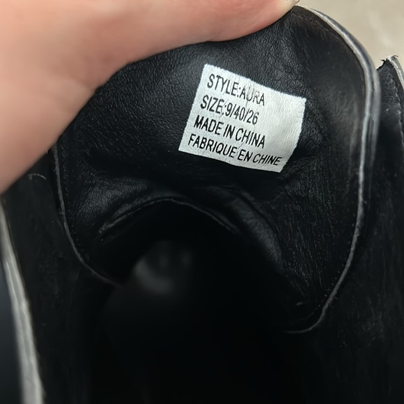 Yru aura whimsigoth whimsical witchy goth celestial lunar Black Ankle Booties - Picture 8 of 8